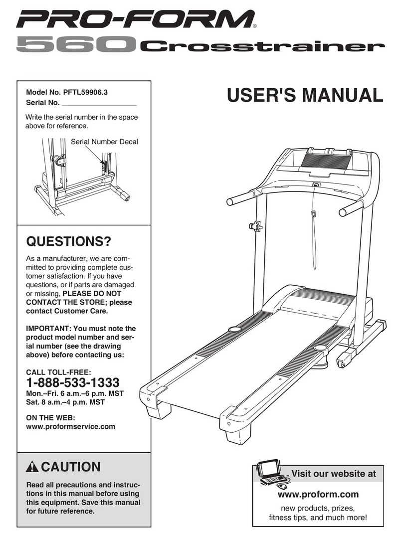 Pro-Form PFTL59906.3 User manual
