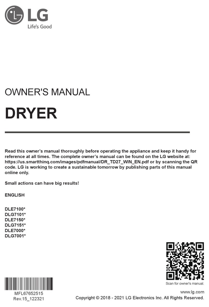 LG WT7155CW-DLE7150W User manual