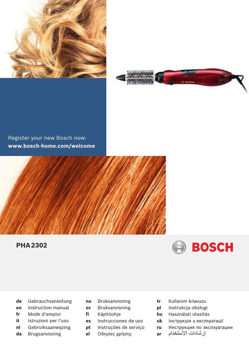 Bosch PHA2302 instruction manual