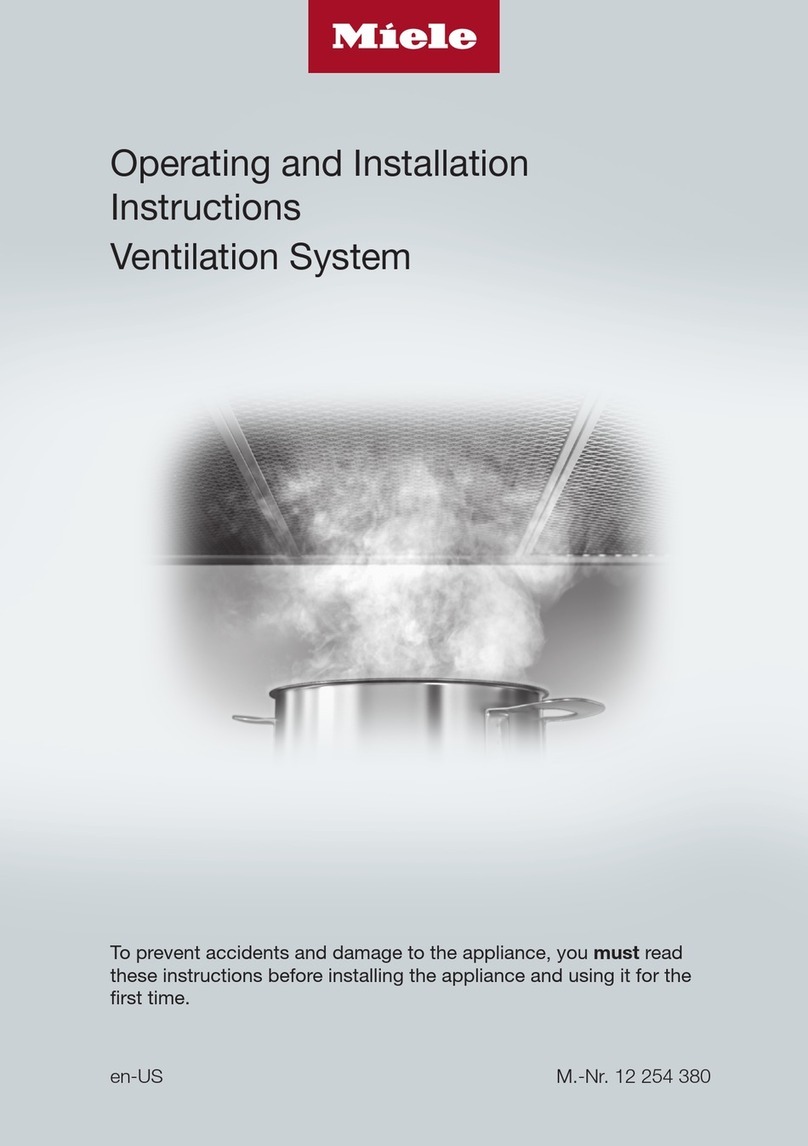Miele DA2360SS Operating and installation instructions
