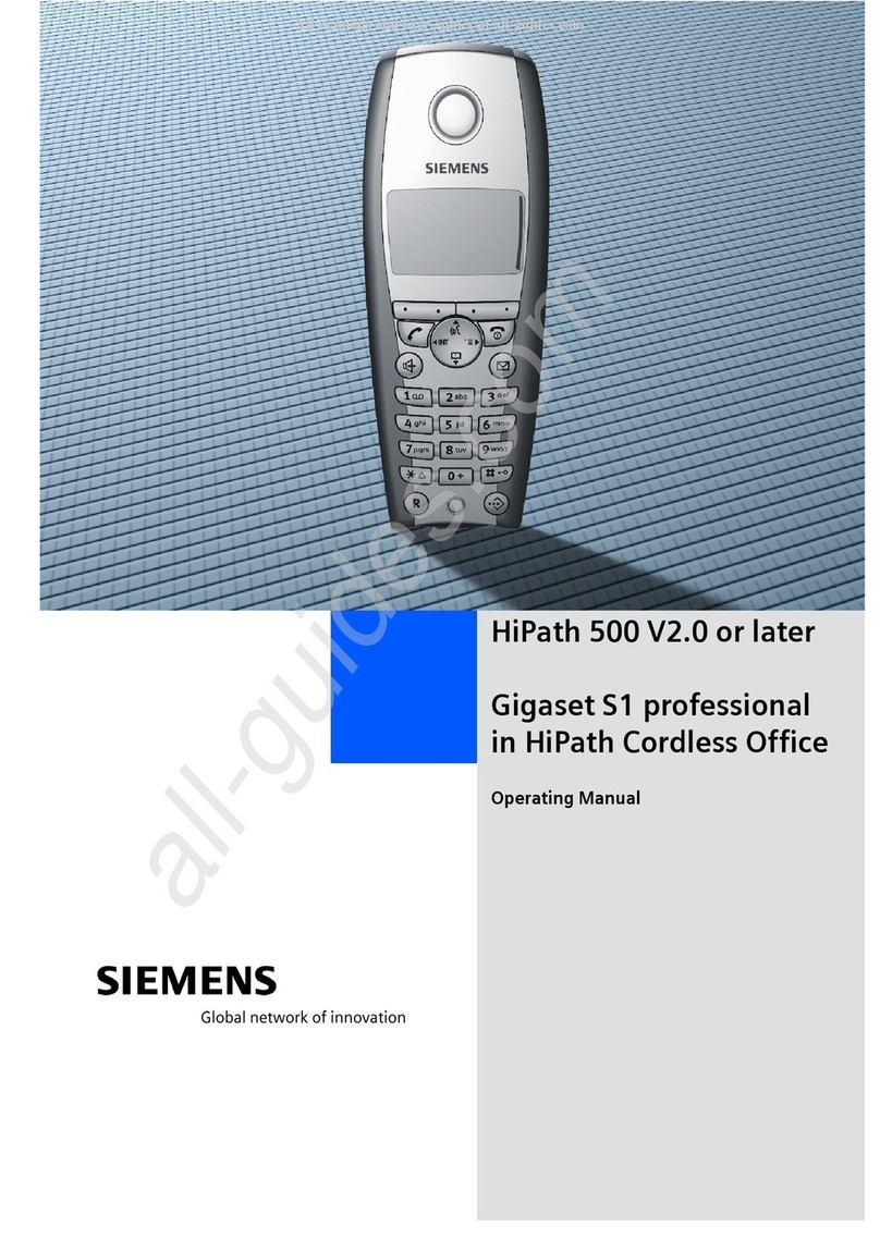 Siemens HiPath 500 V2.0 User manual
