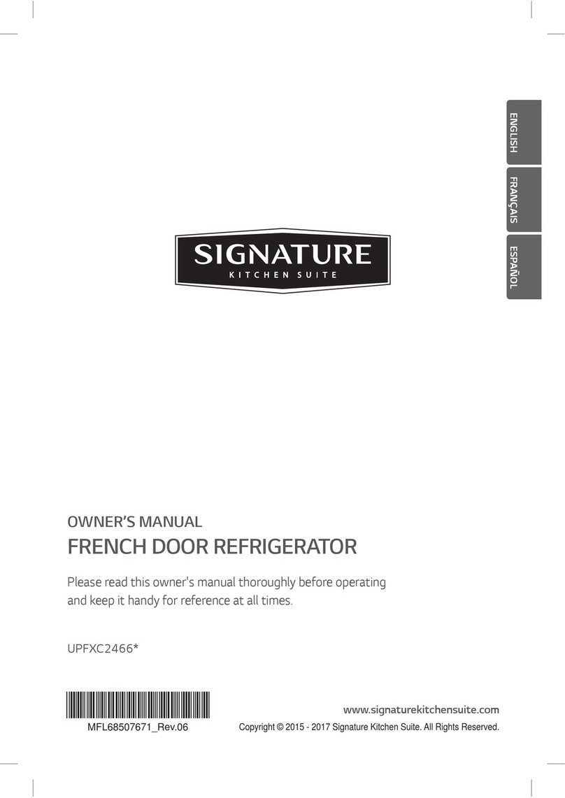 Signature Kitchen Suite UPFXC2466 Series owner's manual