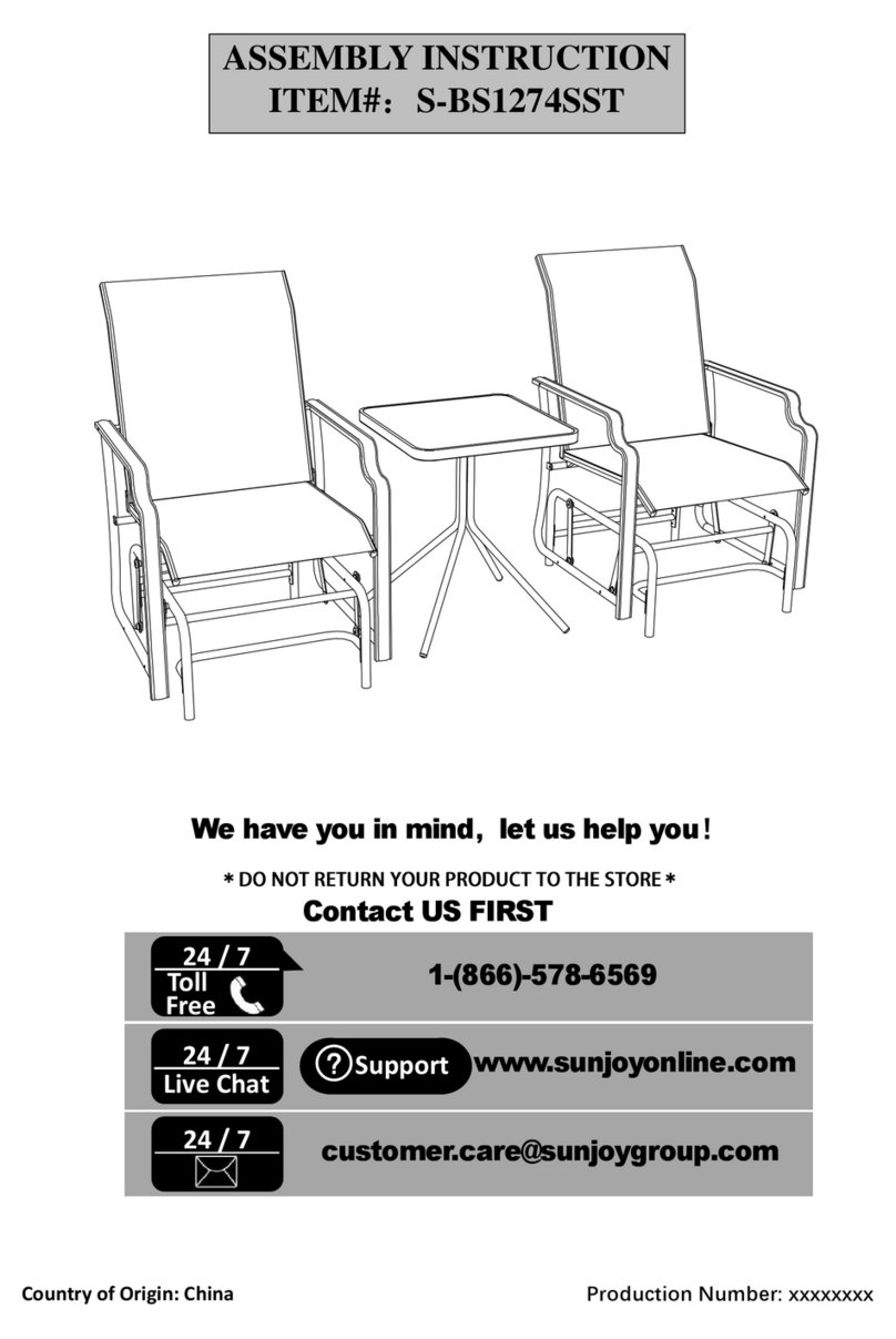Sunjoy S-BS1274SST User manual