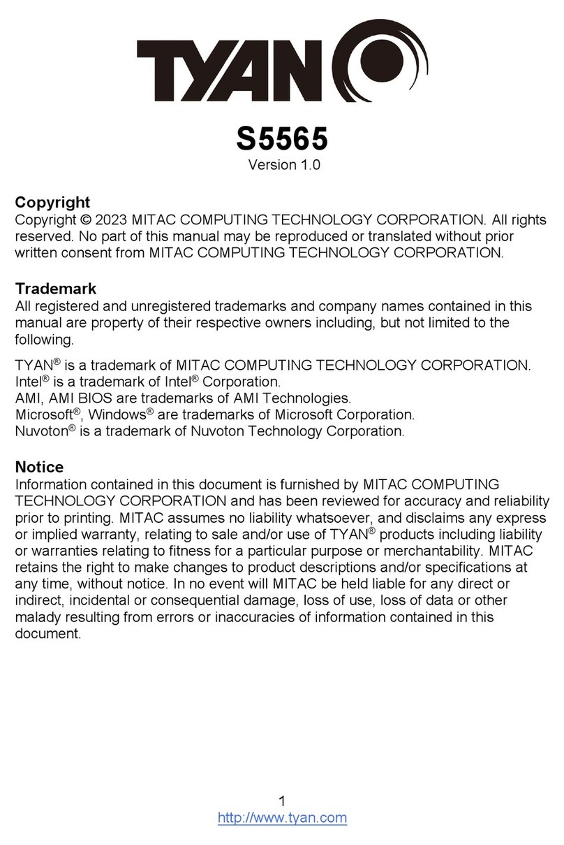 MiTAC TYAN S5565 User manual