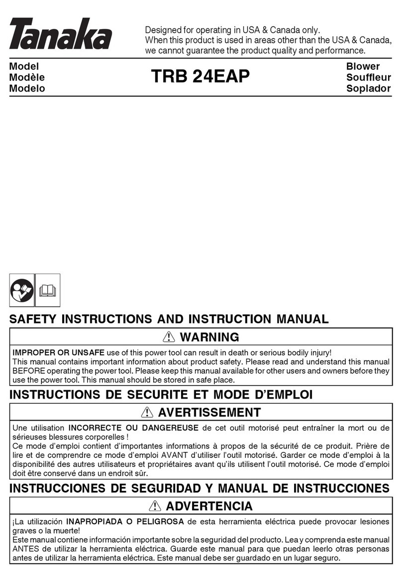 Tanaka TRB 24EAP Safety instructions and instruction manual