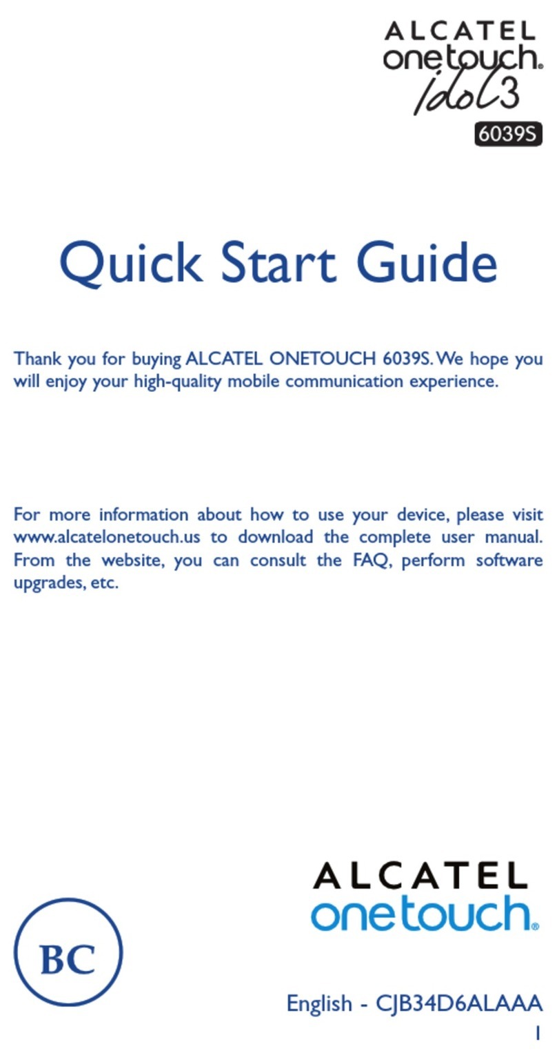 Alcatel ONETOUCH 6039S User manual