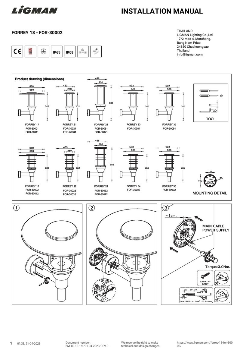 LIGMAN FOR-30002 installation manual