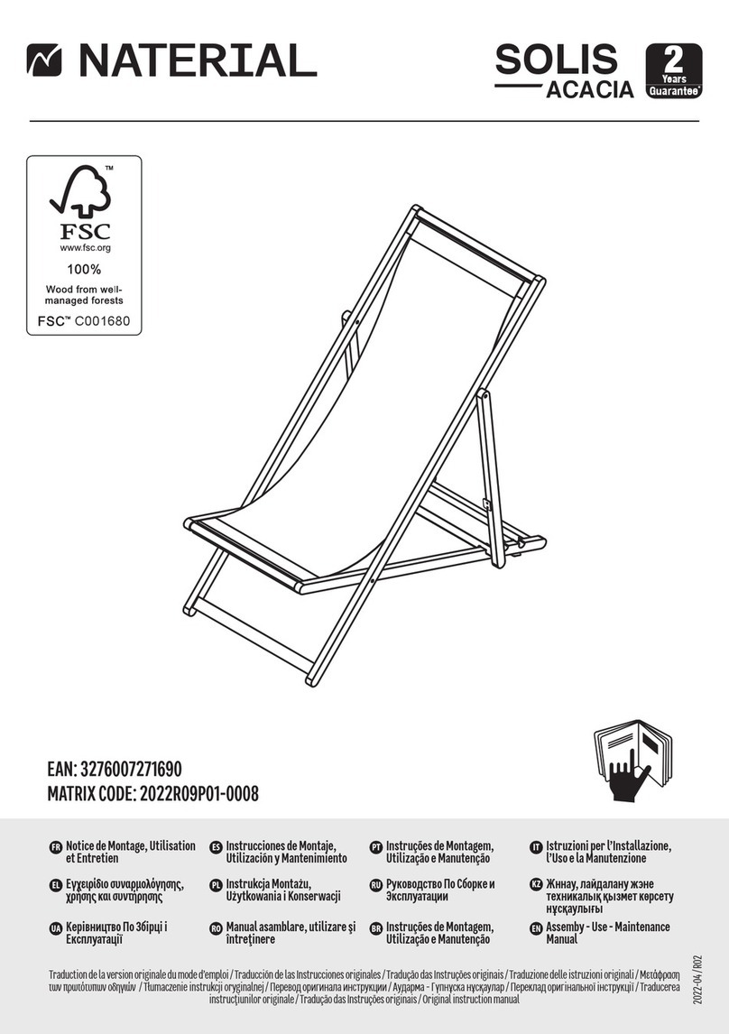 Naterial SOLIS ACACIA 2022R09P01-0008 Assemby - Use - Maintenance Manual Naterial SOLIS ACACIA 2022R09P01-0008 Assemby - Use - Maintenance Manual