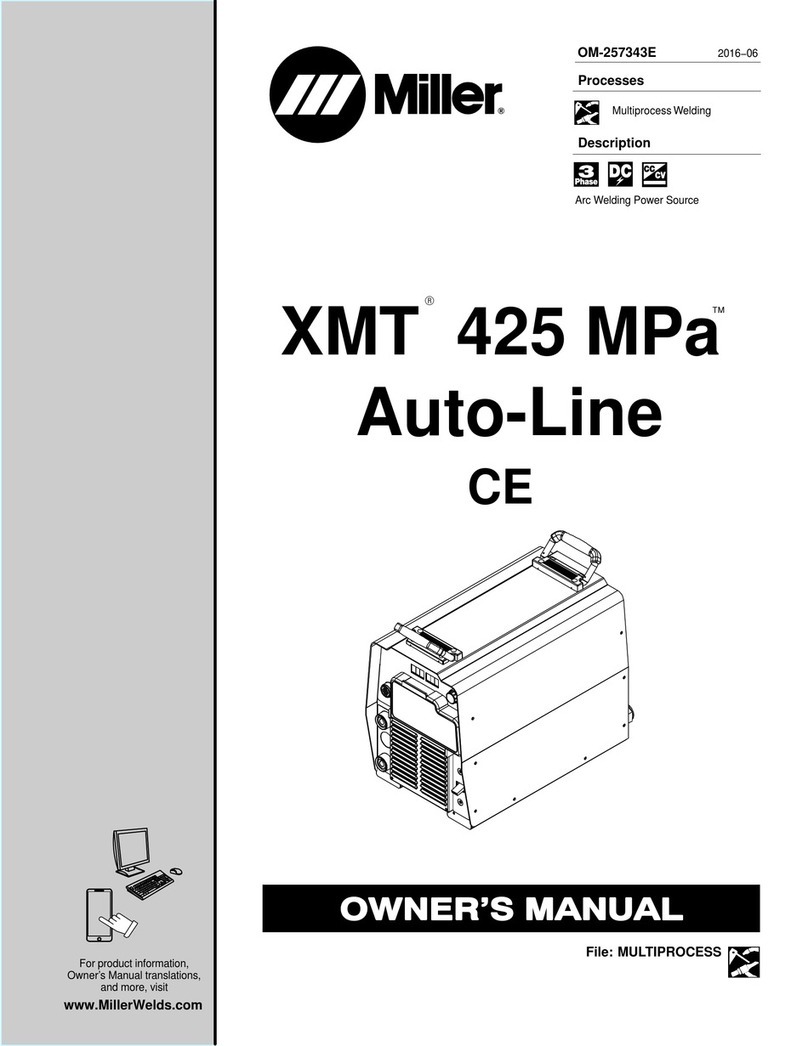 Miller XMT 425 MPa Auto-Line CE User manual