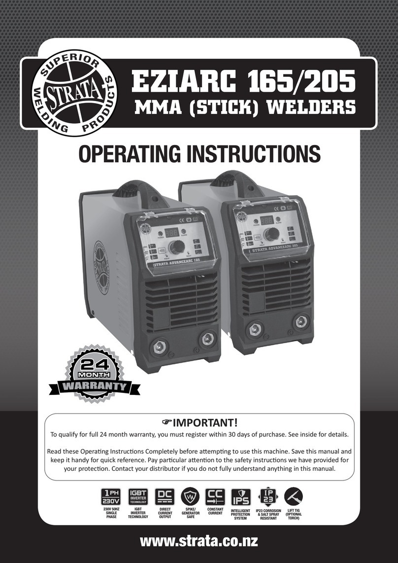 Strata EZIARC 165 User manual