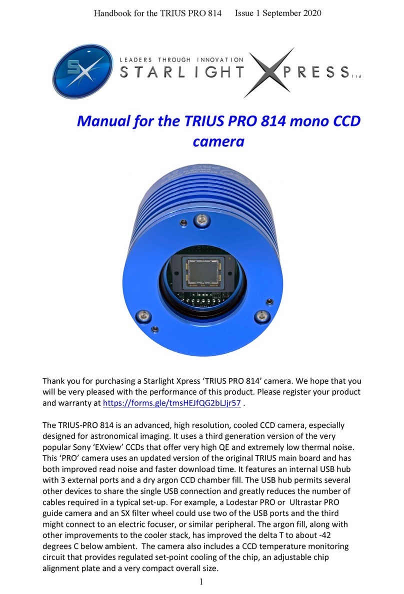 Starlight Xpress TRIUS PRO 814 manual