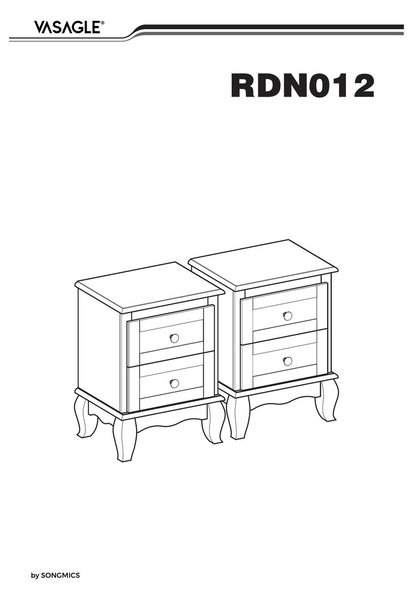 Songmics VASAGLE RDN012 Assembly instructions