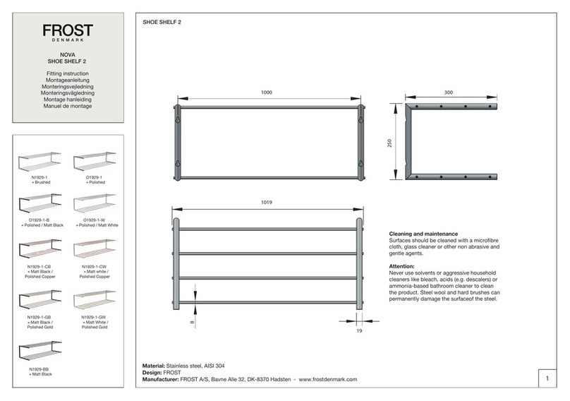 FROST NOVA SHOE SHELF 2 Install guide