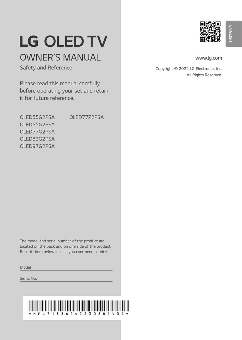 LG OLED83G2PSA User manual