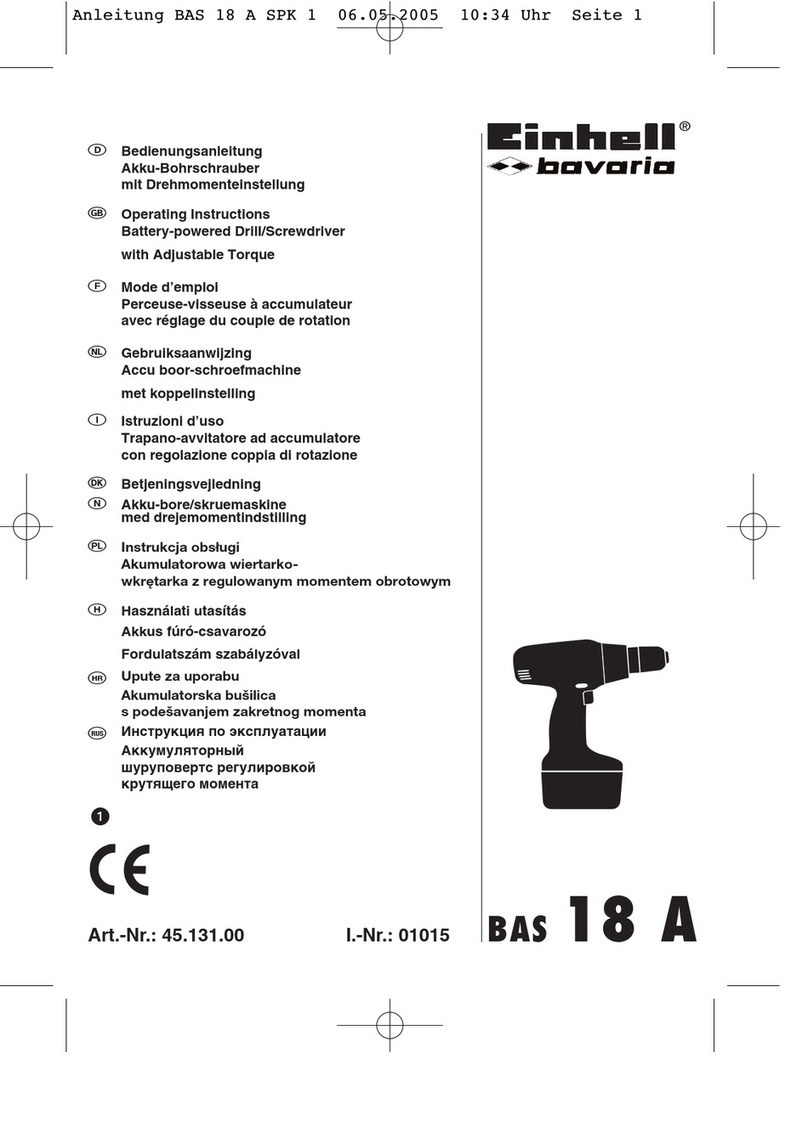 EINHELL Bavaria BAS 18 A operating instructions