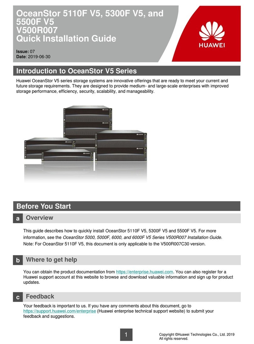 Huawei OceanStor 5110F V5 Quick installation guide