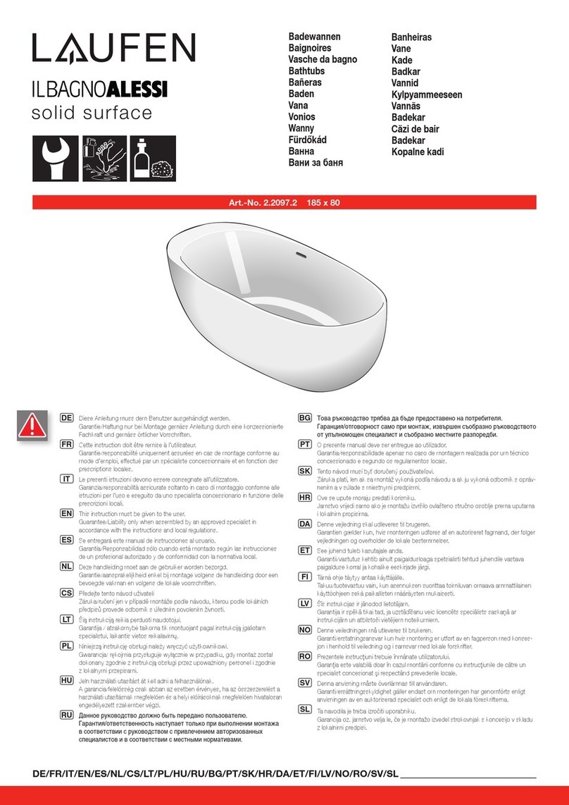 Laufen ILBAGNOALESSI H220972 manual