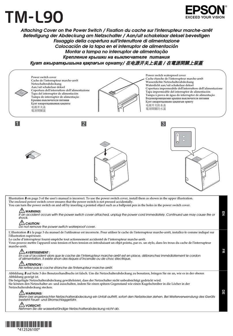 Epson TM-L90 series User manual