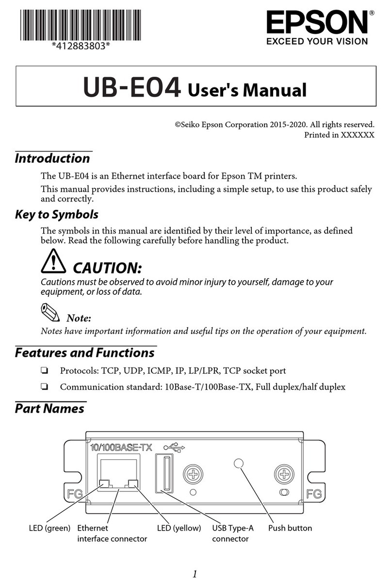 Epson UB-E04 user manual