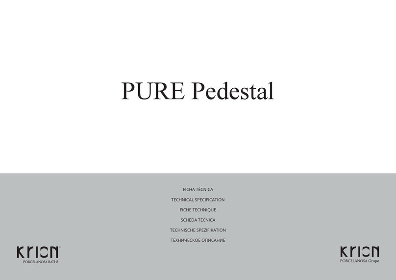 KRION PURE Pedestal manual