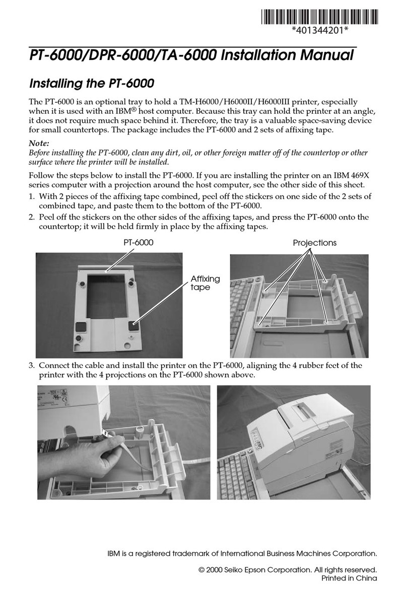 Epson PT-6000 User manual