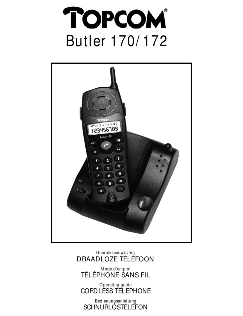 Topcom Butler 170 operating guide