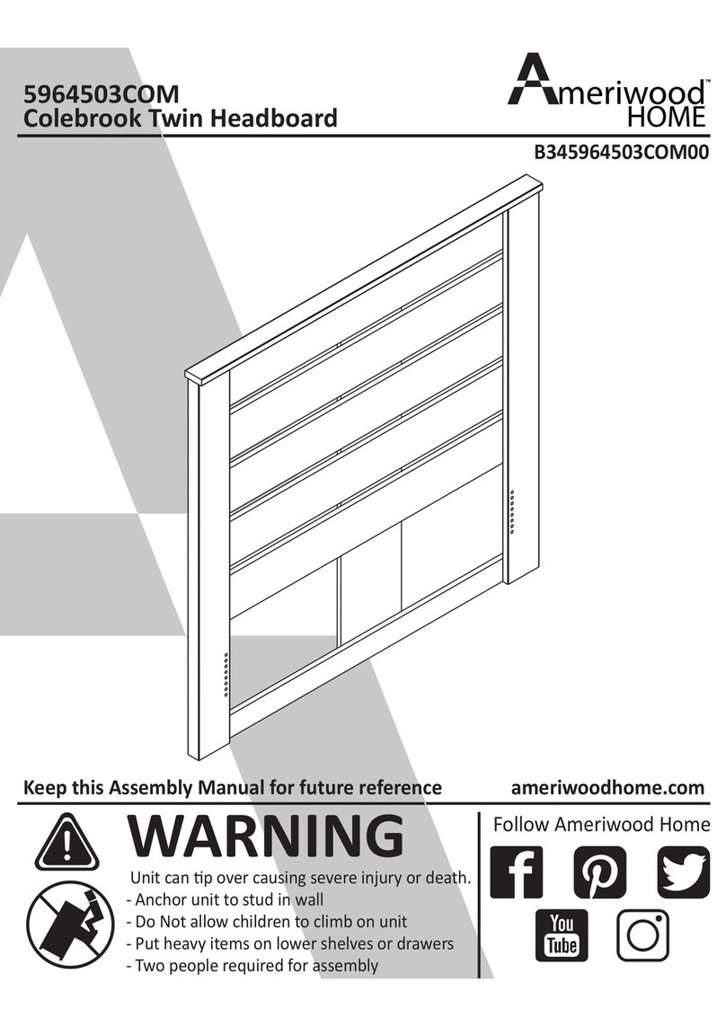 Ameriwood HOME Colebrook 5964503COM Assembly manual