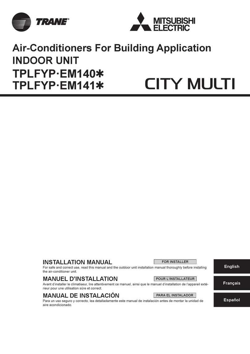Mitsubishi Electric TRANE CITY MULTI TPLFYP-EM140 Series User manual