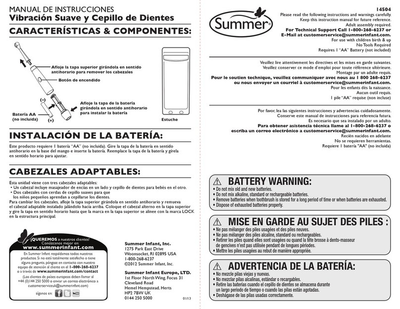 Summer 14504 instruction manual