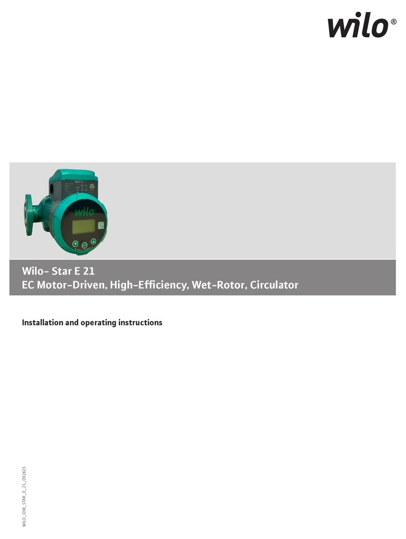 Wilo Star E 21 Installation and operating instructions Wilo Star E 21 Installation and operating instructions