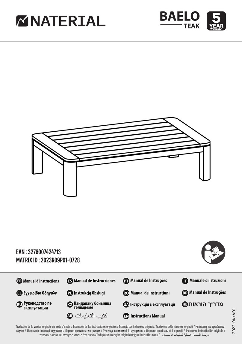 Naterial BAELO TEAK 2023R09P01-0728 User manual