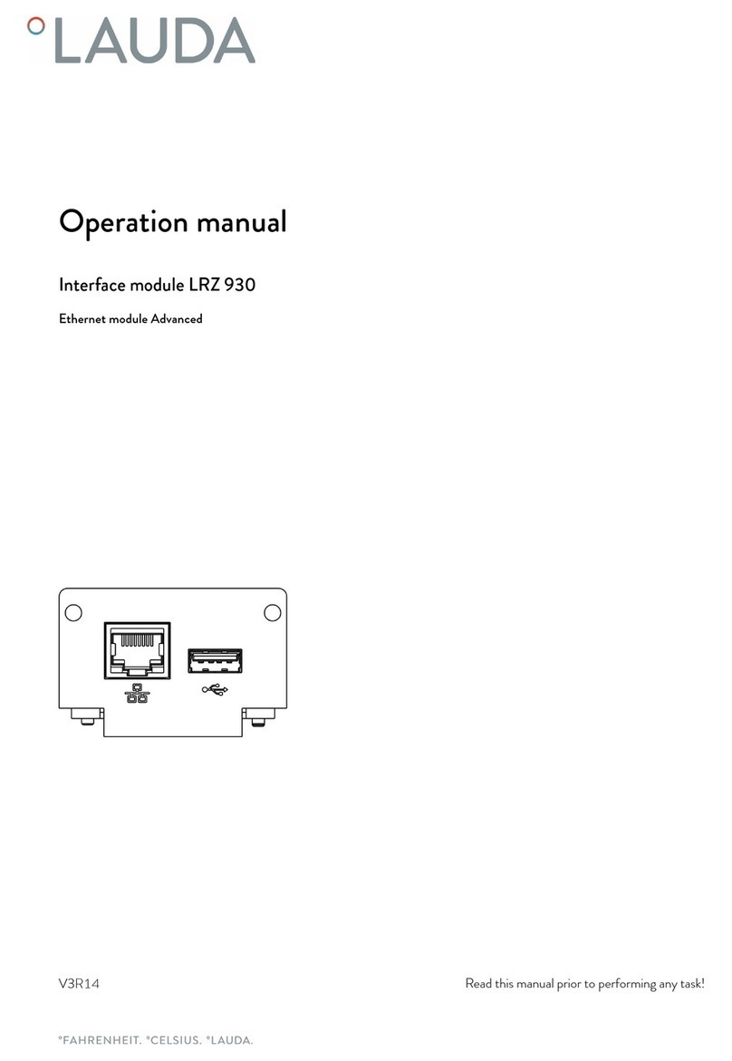 Lauda LRZ 930 Operation manual