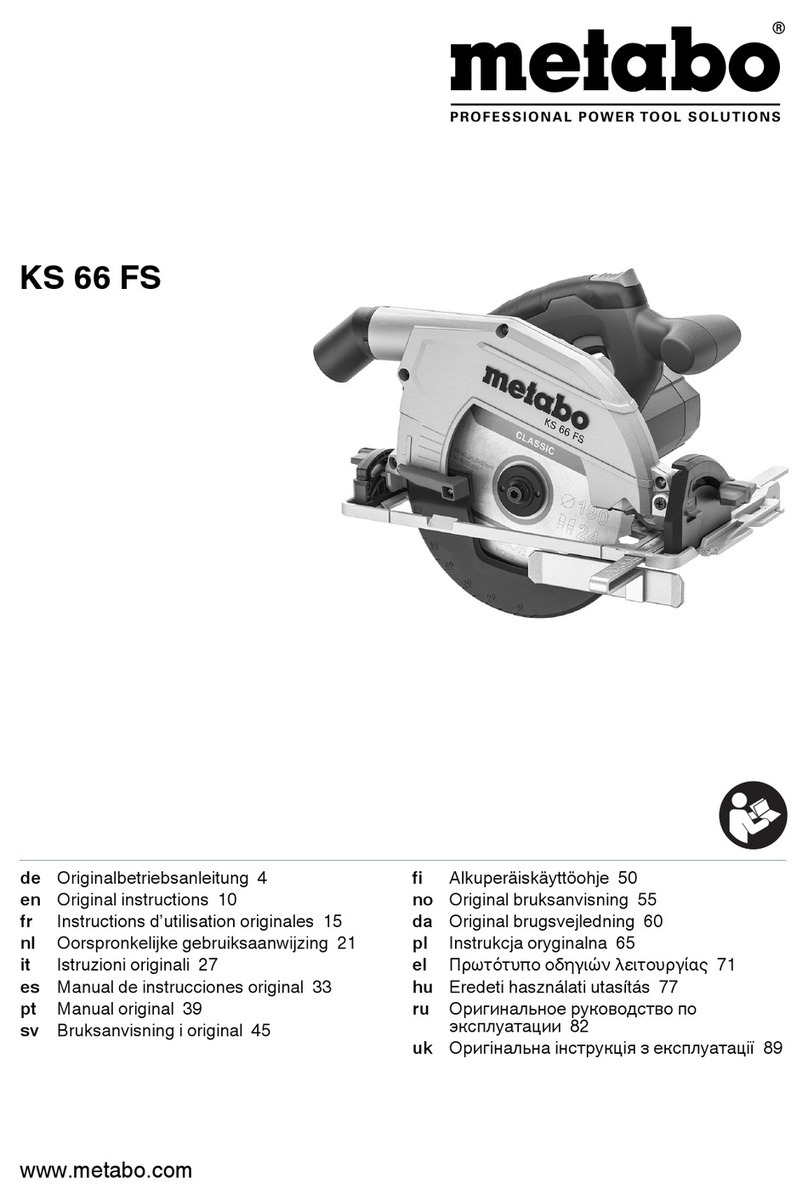 Metabo KS 66 FS User manual