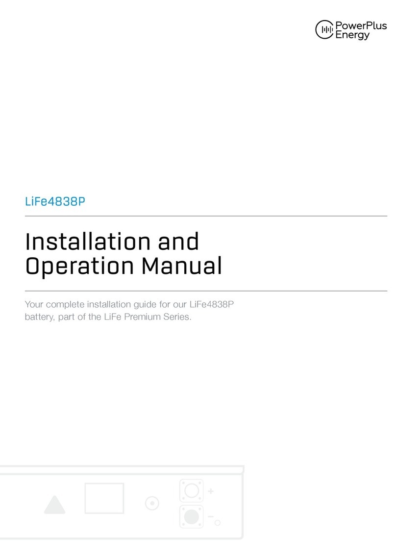 PowerPlus Energy LiFe4838P Installation and operation manual