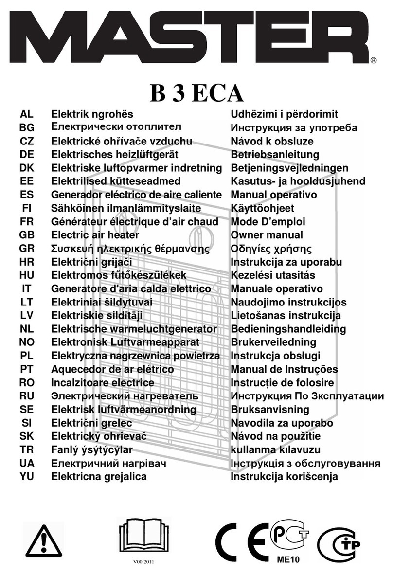 Master B 3 ECA owner's manual
