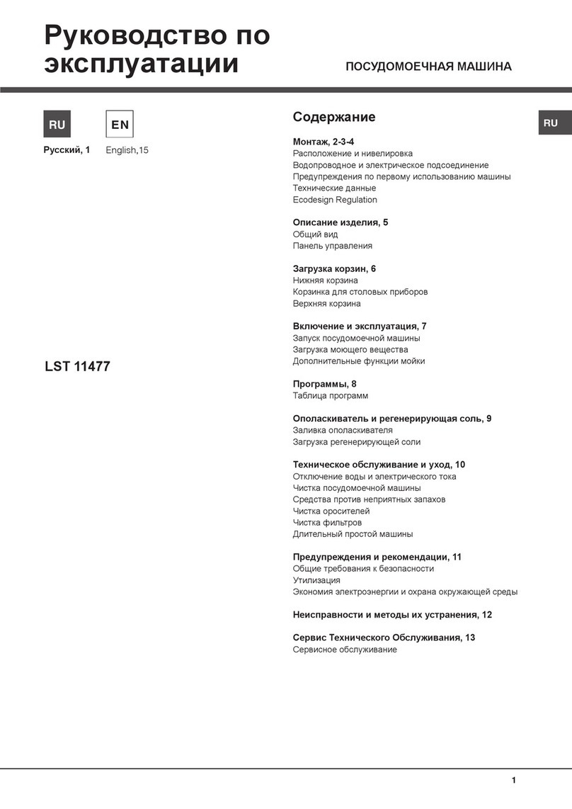 Ariston LST 11477 User manual
