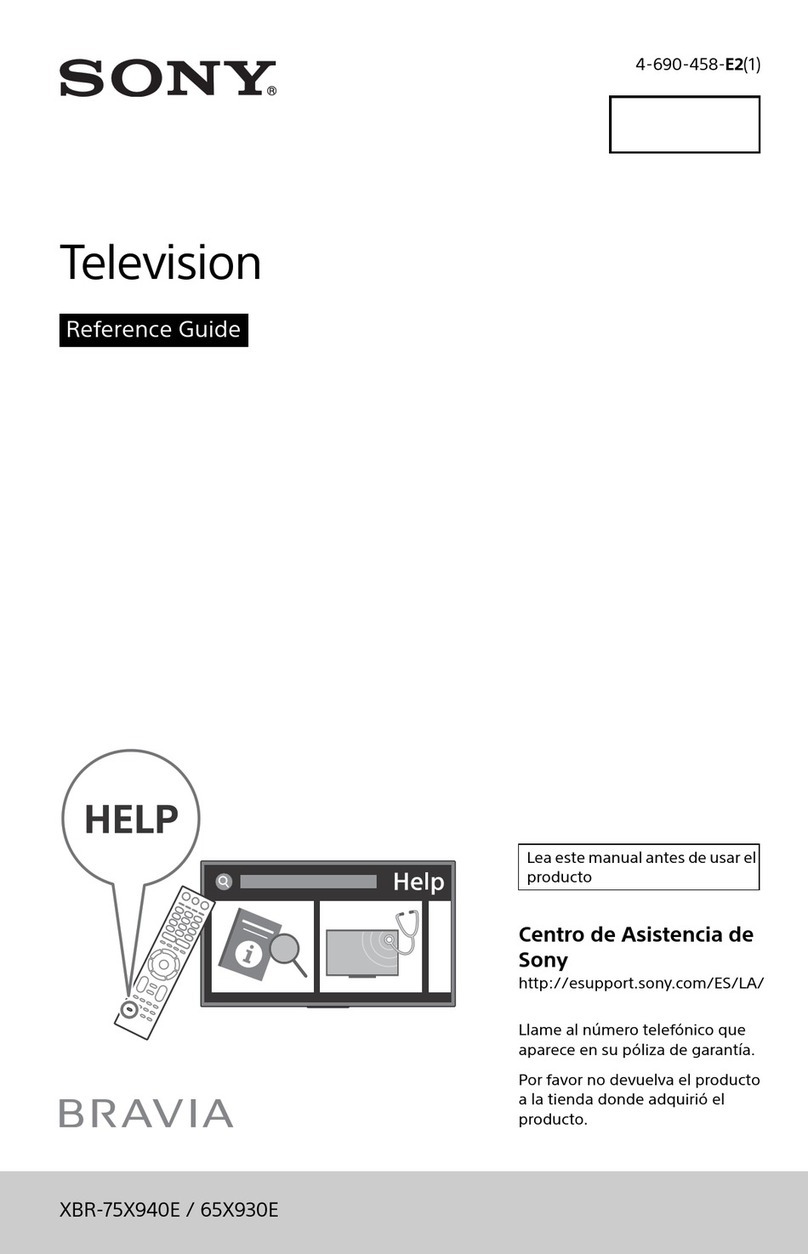 Sony BRAVIA XBR-75X940E User manual