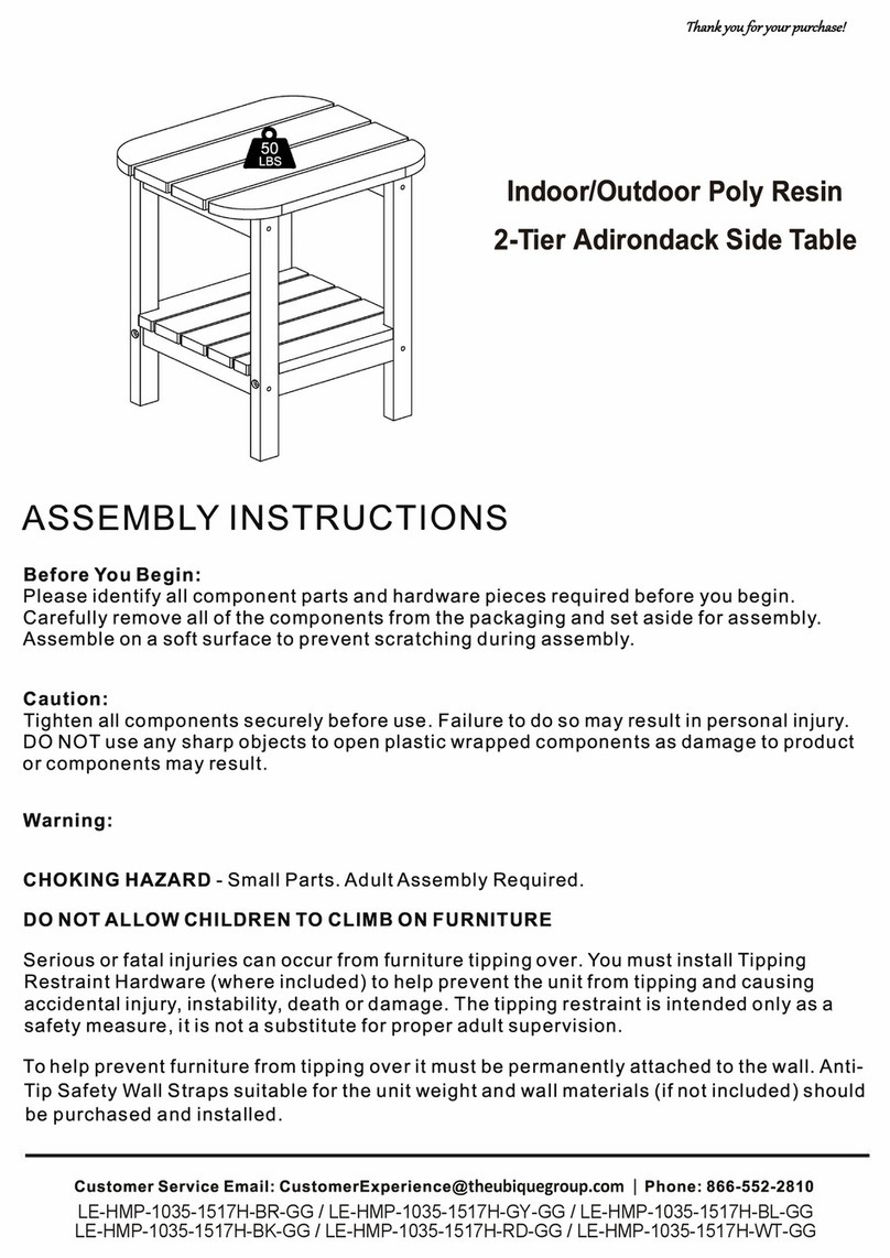 Belnick LE-HMP-1035-1517H-BR-GG Assembly instructions