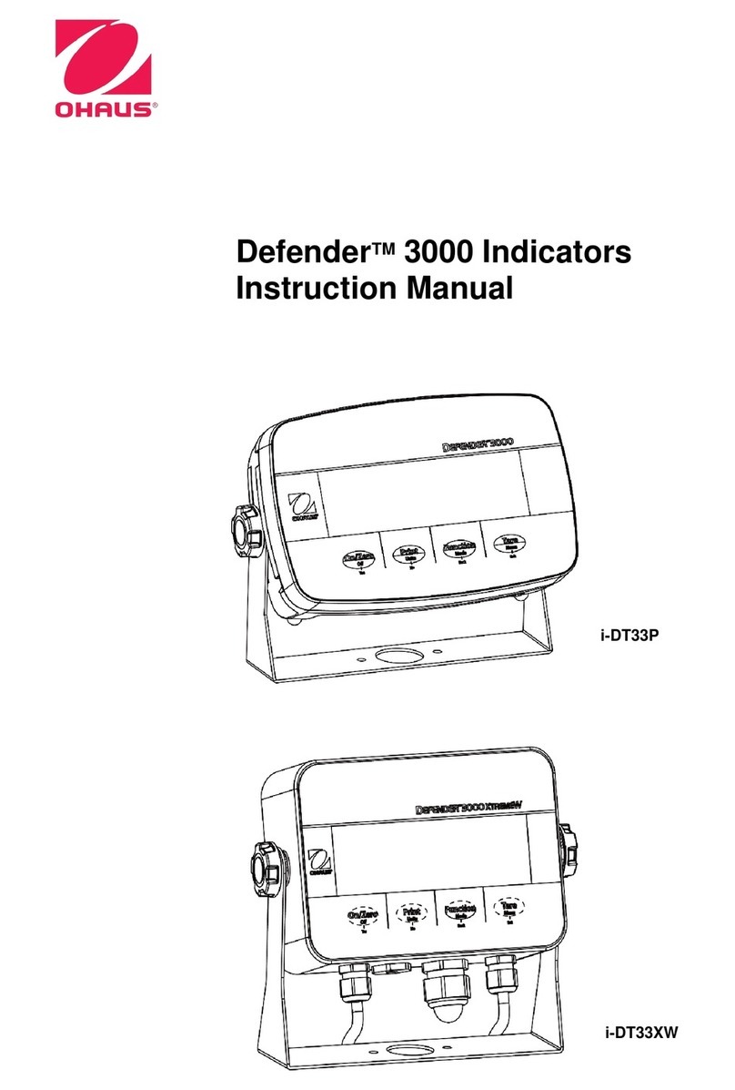 OHAUS Defender I-D33P15B1R1 instruction manual OHAUS Defender I-D33P15B1R1 instruction manual