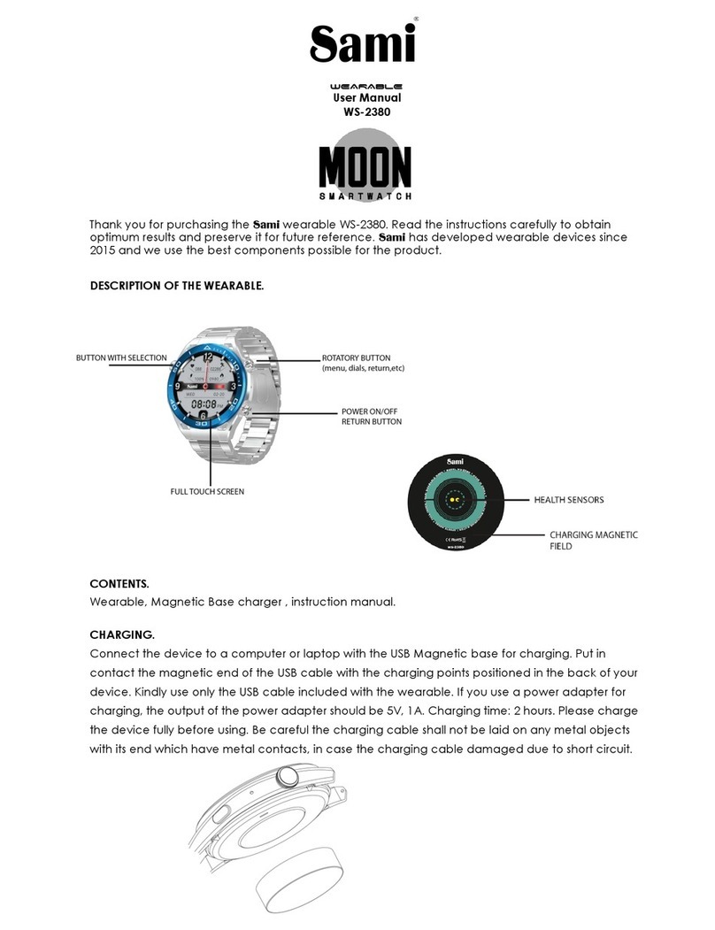 Sami Wearable MOON WS-2380 user manual
