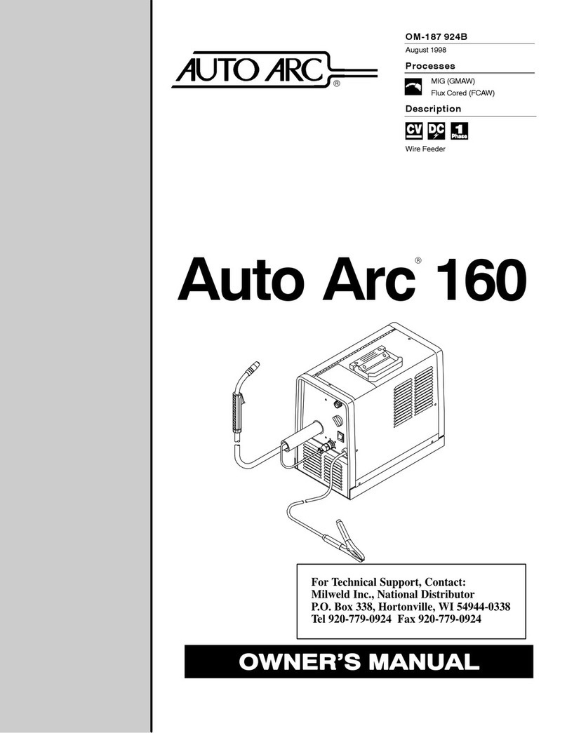 Miller Auto Arc 160 User manual