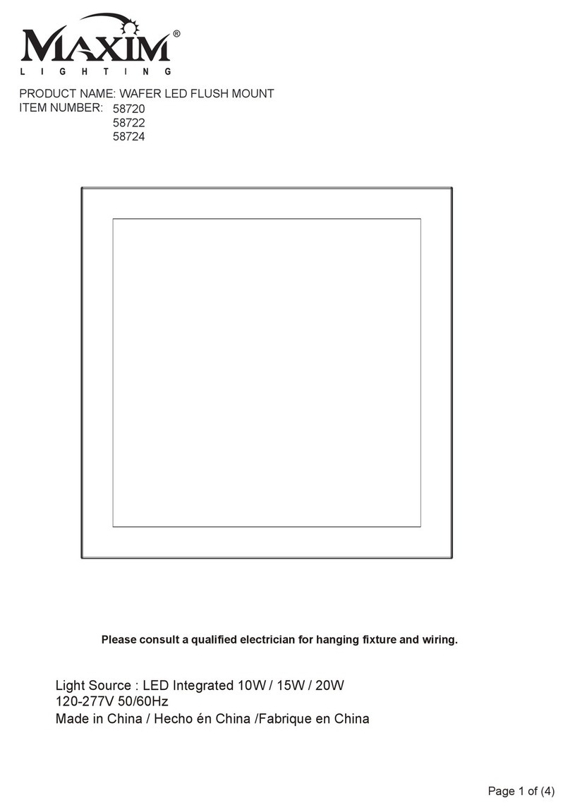 Maxim Lighting WAFER 58720 User manual
