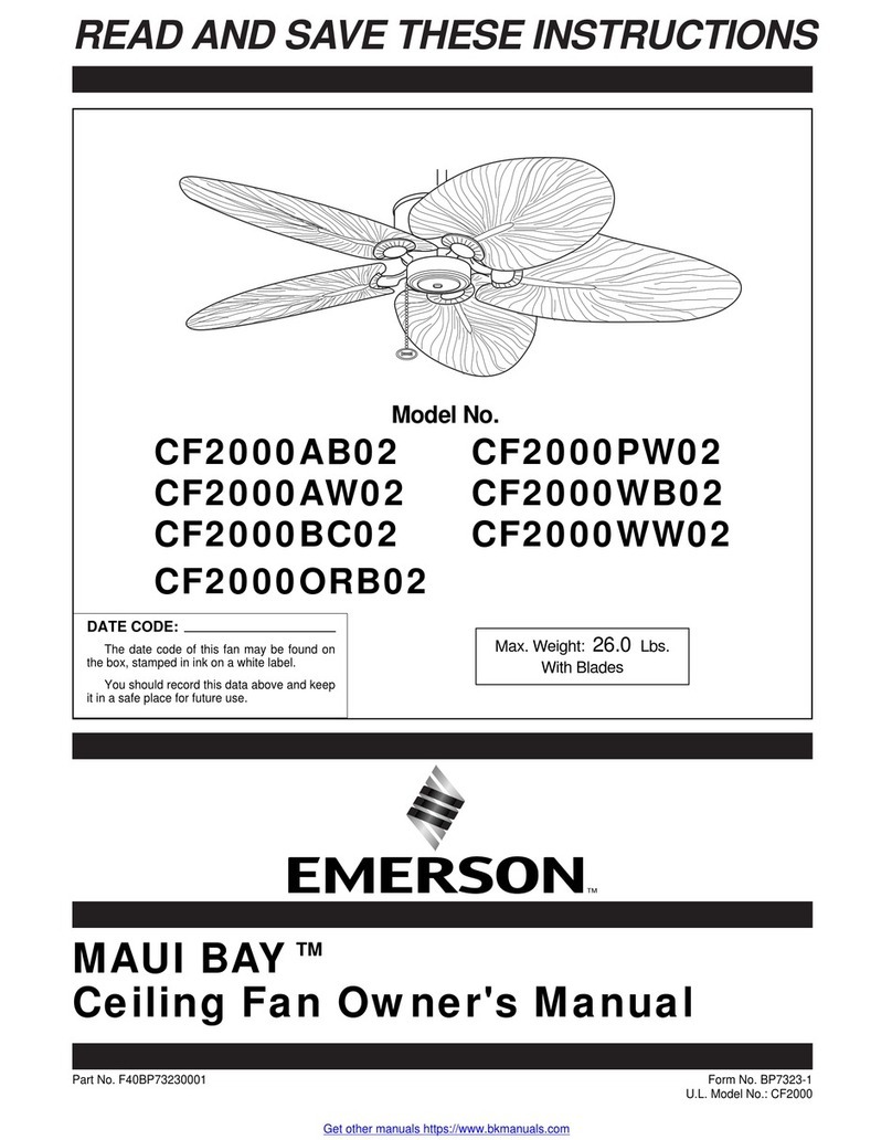 Emerson MAUI BAY CF2000PW02 User manual Emerson MAUI BAY CF2000PW02 User manual