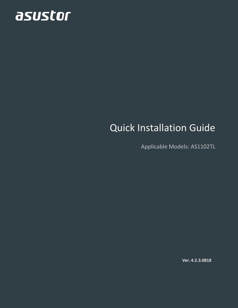 ASUSTOR AS1102TL User manual ASUSTOR AS1102TL User manual