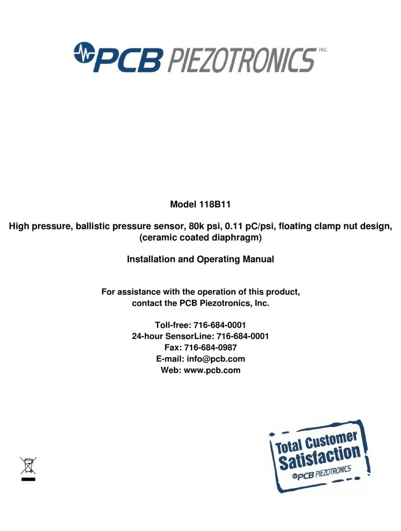 PCB Piezotronics 118B11 User manual