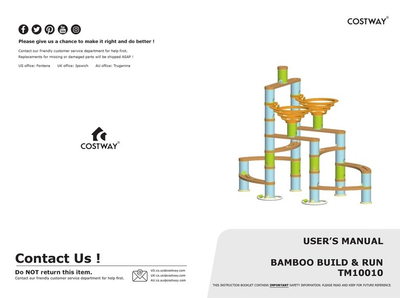 Costway BAMBOO BUILD & RUN user manual Costway BAMBOO BUILD & RUN user manual