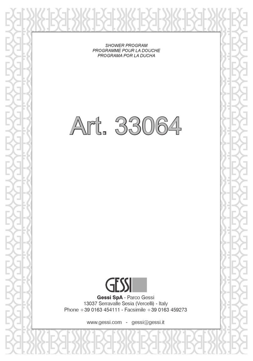 Gessi 33064 User manual Gessi 33064 User manual