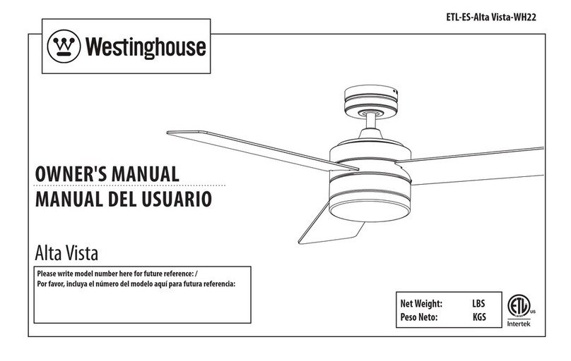 Westinghouse ETL-ES-Alta Vista-WH22 owner's manual