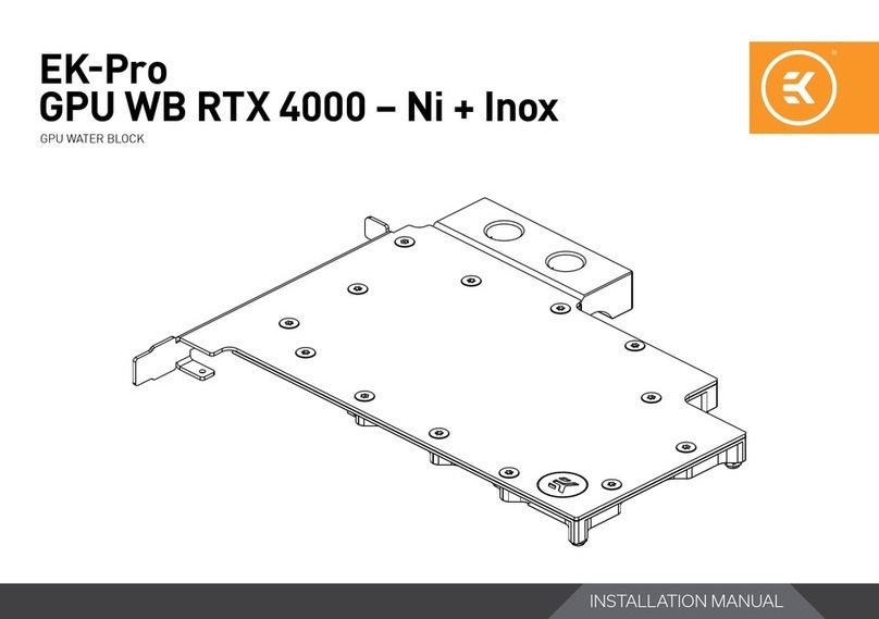 ekwb EK-Pro GPU WB RTX 4000 - Ni + Inox User manual