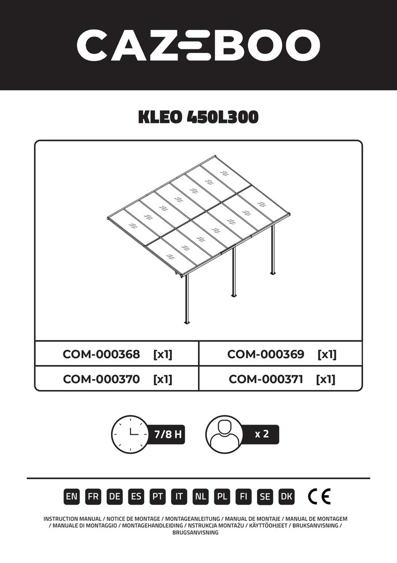 CAZEBOO KLEO 450L300 User manual